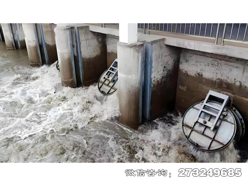 舞钢入海通道潮门拍门